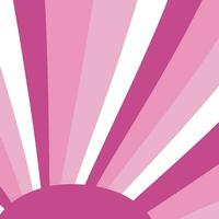 Bright pink sun rays background.Rays background in retro style. Vector. Vector illustration. Vector