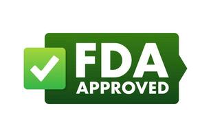 FDA approved grunge rubber stamp on white background. Vector illustration