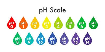 pH value scale meter. pH analysis chemical scale value test. Vector stock illustration