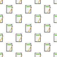 Clipboard with checklist pattern. Vector stock illustration