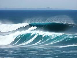 grande ola en el Oceano foto