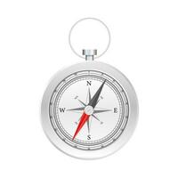 Compass on white background. Flat vector navigation symbol. Vector stock illustration