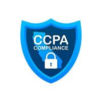 Ccpa, great design for any purposes. Security vector icon. Website information. Internet security. Data protection. Vector illustration