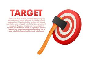 Target customer with an arrow flat icon concept market goal vector picture image. Concept target market, audience, group, consumer