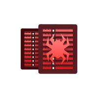 Cloud storage. Data storage. Shield Data Center Protection, Internet Security. Isometric vector illustration.