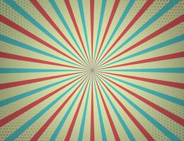 Abstract retro background with rays. Vector stock illutration.