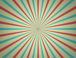 Abstract retro background with rays. Vector stock illutration.