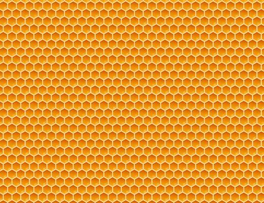 Honeycomb monochrome honey pattern. Vector stock illustration