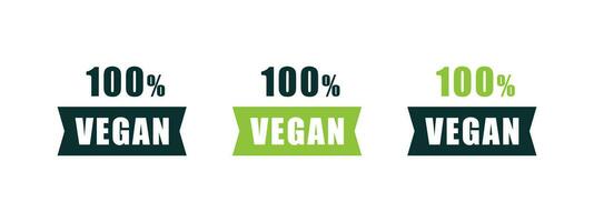 Vegan food. Vegan badges or labels. Natural and organic products. Vector scalable graphics