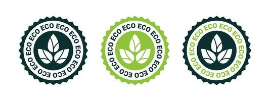 ECO product icons. Natural and organic products. Vector scalable graphics
