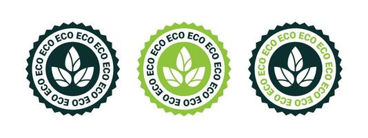 ECO product icons. Natural and organic products. Vector scalable graphics