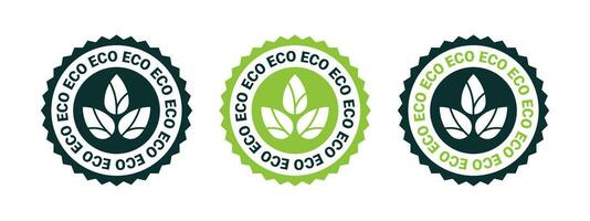 eco producto iconos natural y orgánico productos vector escalable gráficos