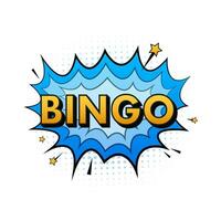 bingo o lotería juego, tarjeta. grande ganar. vector valores ilustración