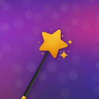 Flat golden illustration on transparent background. Realistic light effect. Stars vector Wind spell.