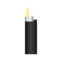 Realistic Template Blank White Lighter Empty Mock Up. Vector stock illustration.