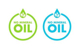 No mineral oil. Vector design. Vector icon. Logo symbol.