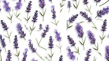 Lavender flower patterned background. Flower texture background. Generative AI photo