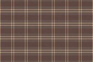 Tartan plaid pattern with texture and coffee color. vector