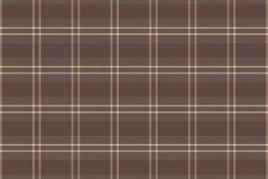 Tartan plaid pattern with texture and coffee color. vector