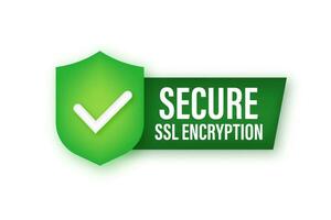 Secure internet connection SSL icon. SSL safe guard. Vector stock illustration