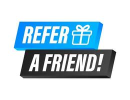 Refer a friend. Business success. Vector stock illustration.