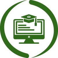 Online Learning Vector Icon