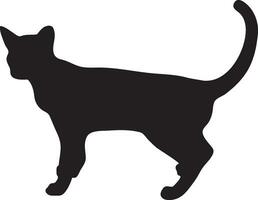 Cuddling Cat Silhouette or vector file