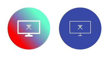 Unique Disconnected Network Vector Icon