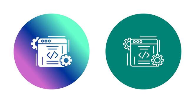 icono de vector de codificación