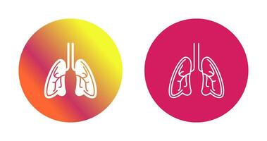 icono de vector de pulmones