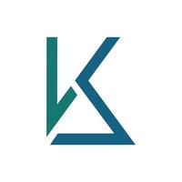 anagrama monograma de inicial letra s k logo modelo vector
