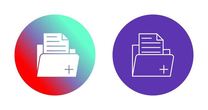 icono de vector de carpeta