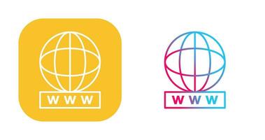 Unique World Wide Web Vector Icon