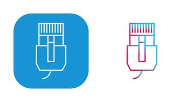 Unique Internet Cable Vector Icon