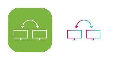 icono de vector de sistemas conectados únicos