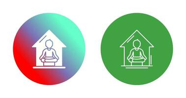 Yoga At home Vector Icon