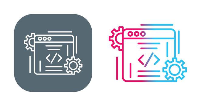 icono de vector de codificación