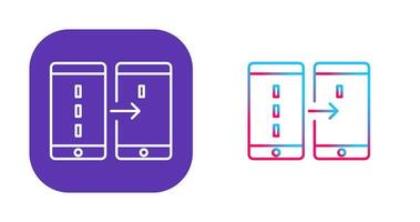 Unique Data Transfer Vector Icon