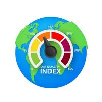 Infographic with air quality index on dust background for medical design. Air quality index, great design for any purposes. Vector illustration