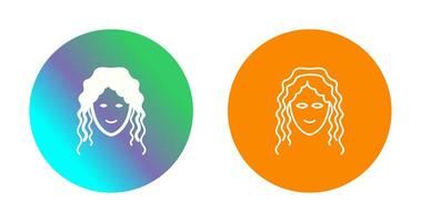 Hair Curly Vector Icon