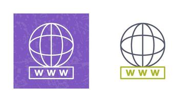 Unique World Wide Web Vector Icon