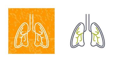 icono de vector de pulmones