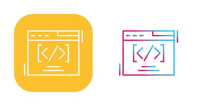Web Coding Vector Icon