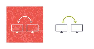 icono de vector de sistemas conectados únicos