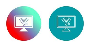 Disconnected Network Vector Icon