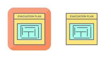 Evacuation Plan Vector Icon