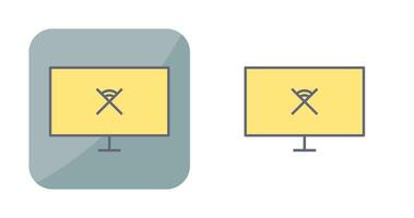 Unique Disconnected Network Vector Icon