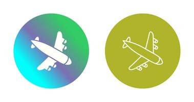 Landing Airplane Vector Icon