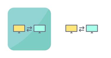 icono de vector de sistemas compartidos únicos