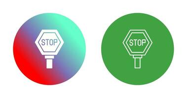 icono de vector de señal de stop